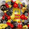 ALL-IN-1 Cars Balloon Garland Kit & Arch with BONUS Trophy & Number 2 - Race Car Balloons for Lightning McQueen Race Car Birthday Party Supplies & Boy Cars Theme Birthday Party Decorations