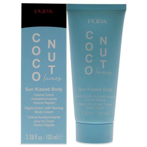 PUPA Milano Coconut Lovers Sun Kissed Body - Contains Shea Butter with Emollient, Moisturizing and Regenerating Properties - Provides Natural, Even Tan to Skin - 3.38 oz Self Tanner