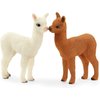 Schleich Farm World 4-Piece Alpaca Playset with Mother and Baby Alpacas - Educational and Durable Farm Animal Playset Figurines, Fun and Imaginative Play for Boys and Girls, Gift for Kids Ages 3+