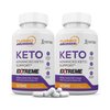 (2 Pack) Turbo Ripped Keto ACV Extreme Pills 1675MG Keto Support Blend Capsule Alternative to Keto ACV Formulated with Apple Cider Vinegar Extra Virgin Olive Oil Powder Green Tea Leaf 120 Capsules