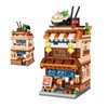 ELAICREE Japanese Street View Shop Bricks, Mini DIY Building Blocks Model MOC Construction Toy (Ramen Shop)