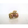Generic Small mini rose gold/copper tone metal heart hair claw clip