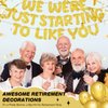 Fulmoon We Were Just Starting To Like You Banner, Going Away Party Decorations Retirement Banner Farewell Party Decorations Goodbye Party Decorations Moving Party Supplies and Gifts (Gold)