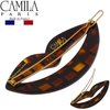 Camila Paris CP2971 French Hair Barrette Clip for Girls, Small Handmade Kiss Brown, Strong Hold Grip Hair Clips for Women, No Slip and Durable Styling Girls Hair Accessories, Made in France