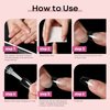 MODELONES 600pcs Coffin Nails Fake Nail Tips Clear Full Cover Acrylic False Nails for Nail Salons and DIY Nail Art