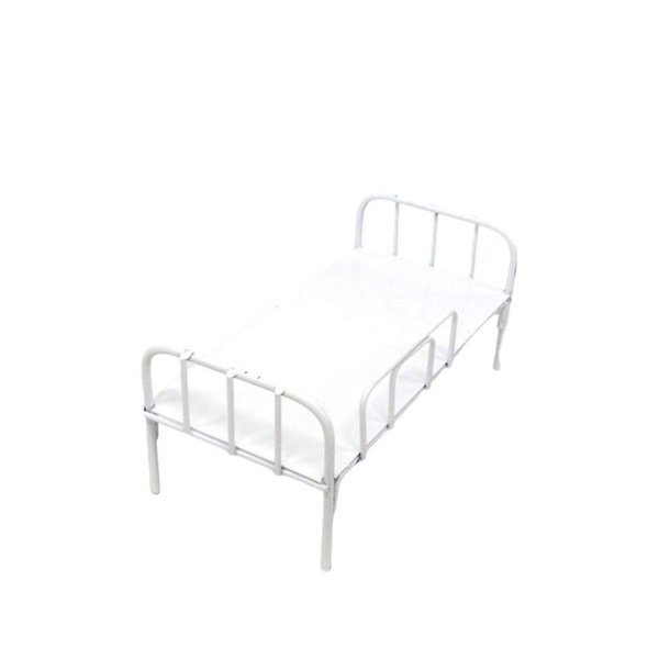 EXCEART Miniture House Furniture Miniature Furnitures Miniature Iron Bed Simulated Bed Iron Bed Toy Mini Furniture Ornaments Miniature Dollhouse Bed Miniatures Mini Bed Big Bed Model White