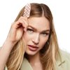 Kitsch Creaseless Hair Clips - Recycled Plastic XL No Bend Hair Clips for Makeup | No Crease Hair Clips | Stylish Make Up Hair Clip | Hair Accessories Styling Clips, 2pcs (Terracotta Checker)