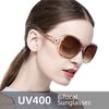JM Bifocal Reading Sunglasses for Women Fashion Oversized Readers Outdoor Reading Glasses UV400 Protection Tortoise +2.25