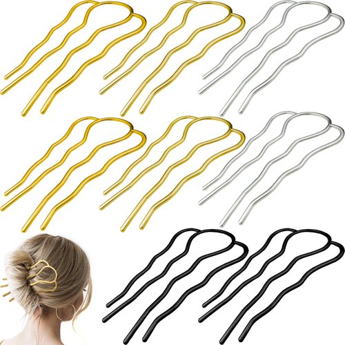 Hair Clips for Women, 8 Pack U-Shaped Styling Pins and Accessories for Wedding Buns and Updos