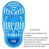 Kissbuty Magic Feet Cleaner Simple Foot Scrubber Feet Shower Spa Easy Feet Cleaning Brush Exfoliating Foot Massager Slipper for Unisex Adults, 1 Pc (Blue)