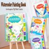 Kawaqiwa Paint with Water Books for Toddlers, Watercolor Painting Paper for Kids Ages 4-6-8-12, Art Craft Gift for Drawing with Brush Travel Activities (Space Travel)