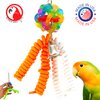 818 Wibbly Lace Bonka Bird Toys Colorful Pullable Boing Parrot Parrotlet Parakeet Cockatiel Quaker