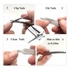 Ginalaia Stainless Steel Portable Nail Cutter，German Keychain Nail Clipper with File for Man and Women, Ultra Thin Flat Fingernail Clipper Perfect Use for Traveling、 Home 、 Office (Small, 1)