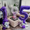 Purple Number 3 Balloons, 40 Inch Giant Number Balloons Foil Mylar Helium Purple Number 3 Balloons for 3th Birthday Party Supplies Anniversary Event Celebration Decorations