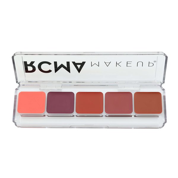 RCMA 5 Part "Series Favorites" Palette Cream Blush #2, Highly Pigmented & Blendable Shades, Cheek Blush for Professional Makeup Artists