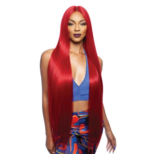 Mane Concept Human Hair Blend HD Lace Front Wig Brown Sugar BSHC291 Whitney (FR1BRAINBOW)