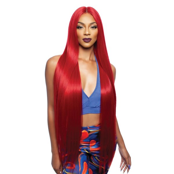 Mane Concept Human Hair Blend HD Lace Front Wig Brown Sugar BSHC291 Whitney (FR1BRAINBOW)