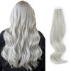 ABH AMAZINGBEAUTY HAIR Tape in Hair Extensions Human Hair Silver Gray Tape in Extensions Straight Real Human Hair Tape ins Skin Weft 20pcs 50g 22 Inch