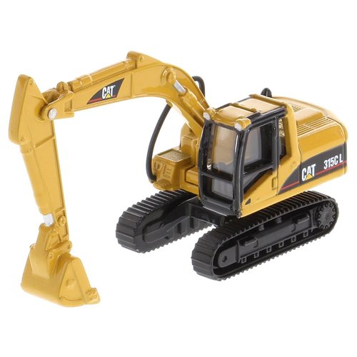 315C L Hydraulic Excavator Yellow 1/87 (HO) Diecast Model by Diecast Masters 84400