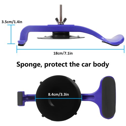 ZKTOOL 6PC Suction Cup Clamp Set, Class Clamps Kit for Car Convertible Glass Windshield Top Repair Gluing,With Sponge Pad…