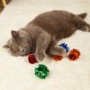 UUYYEO 30 Pcs 5.5cm Bulk Cat Crinkle Ball Toys Interactive Cat Toy Balls Cat Chase Balls Kitten Soft Ball Toys Cat Playing Balls Kitten Exercise Toys Puppy Chew Balls