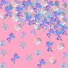 100PCS Mermaid Confetti Under the Sea Summer Theme Mermaid Table Confetti Baby Shower Theme Baby Boy Girl Decorations Engagement Mermaid Tail Theme Party Decorations