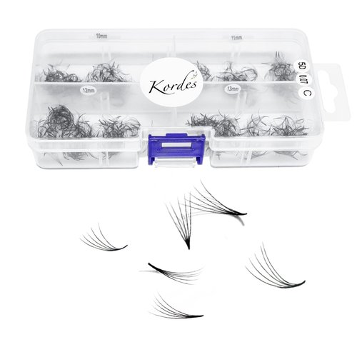Kordes Lash Clusters – 1000pcs Lash Extension Kit – 5D Volume C Curl Lash Clusters – Handmade and...