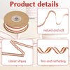 TONIFUL Red Natural Cotton Striped Ribbon 1 Inch x 10 Yard Grosgrain Ribbon for Crafts Accessories, Gift Wrapping, Holiday Wedding Valentines Christmas and Birthday Party Decoration