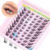 ALICE Natural Lash Clusters DIY Lash Extensions Eyelash Extensions Wispy 3D Cat Eye Eyelash Clusters Left & Right C Curl Individual Lashes