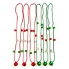 GZYSSL 7 Pcs Christmas Party Beads Necklaces Party Supplies Jingle Bell Jumbo Ball Beads Necklaces For Christmas Tree Party Decorations