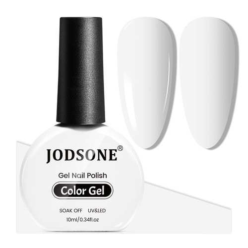 JODSONE 10ml Gel Nail Polish White Gel Polish White Gel Nail Polish White Nail Polish Soak Off Led Gel Polish Nail Art Manicure Salon Diy at Home
