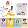CHEFAN ASL Flash Cards, American Sign Language Flash Cards for Adults, ASL Cards for Kids, Learn Sign Language for Beginners, Non Verbal and Special Education Communication Cards