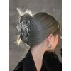 Halloween Hair Claw Clips Hair Claw for Women 1Pcs Spider Hair Claw Clips for Thick Hair Silver Hair Clips Hair Clips Metal Hair Clips Silver Spider Designs Halloween Clips Cute Hair Clips Accessories