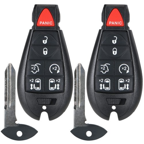 Keyless Remote Smart Key Fob Replacement Fit for Chrysler Town and Country 2008-2016, Dodge Grand Caravan 2008-2020, M3N5WY783X, IYZ-C01C Part # 267F-5WY783X 2701A-C01C