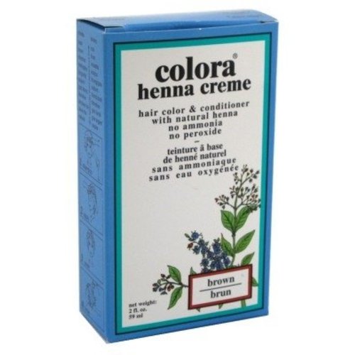 Colora Henna Creme Hair Color Brown, 2 oz (Pack of 4)