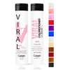 Celeb Luxury Viral Duo Color Depositing Colorwash Shampoo & Conditioner Set + Bondfix Bond Rebuilder, Semi Permanent Hair Color, Vegan Hair Dye, Light Pink