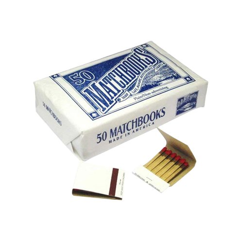 Party Favors Plus 2 Boxes of 50 Plain White Matches 20 Strike Matchbooks Wedding, Birthday Etc