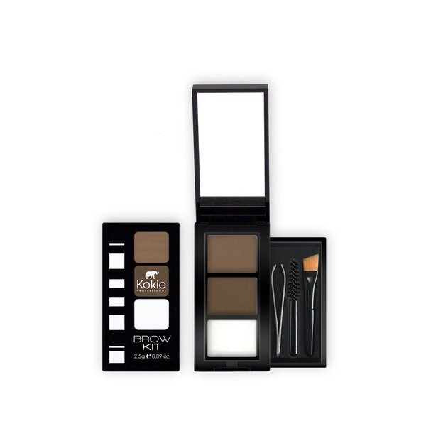Kokie Cosmetics Brow Kit, Brunette, 0.09 Ounce