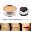 MEICOLY Scar Wax Kit(1.67Oz),Fake Blood Special Effects Scab Coagulated Blood Gel(1.06Oz),Fake Wound Molding Modeling Scar Wax with Spatula,SFX Halloween Stage Makeup Skin Wax,02