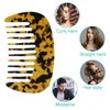 VOCOSTE Hair Comb Wide Tooth, Anti-Static Pocket Size Comb for Thick, Curly Hair, Hair Care, Detangling Comb, for Wet and Dry, Brown