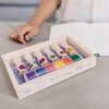 Melissa & Doug Happy Handles Wooden Stamp Set: 6 Stamps and 6-Color Stamp Pad - Kids Stamp Packs With Washable Ink, Easy To Hold Stampers For Kids Ages 4+
