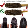 Caliee Curly Clip in Hair Extension 3B 3C Jerry Curly Full Head 20inch Real Remy Human Hair Extensions Highlight Piano Dark Brown Mixed with Strawberry Blonde JC#P4/27 7Pcs 17Clips 120G
