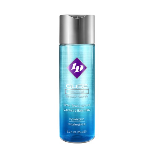 ID Glide 2.2 fl oz Water Based Personal Lubricant Hypoallergenic Lube for Men Women and Couples, Liquid Glide Natural Feel for Pleasure, Made in USA by ID Lubricants