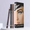 12Pcs brown eyebrow pencil, wooden hard-core eyebrow pencils, eyebrow pencil medium brown, eyebrow and eyeliner pencils, waterproof and sweat-proof, beginner makeup eyebrow pencil, medium brown
