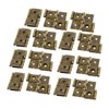 uxcell 46mmx54mm Retro Style Double Acting Folding Screen Hinge Bronze Tone 15pcs