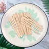 200 Pcs Eyebrow Wax Sticks, JANYUN Waxing Sticks Applicator, Wood Craft Wax Spatulas for Hair Removal Face Leg Facial Eyebrow Small Sticks or Wood Craft Sticks (With Handle)