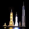 BRIKSMAX Led Lighting Kit for Architecture New York City - Compatible with Lego 21028 Building Blocks Model- Not Include The Lego Set