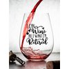 Funny Retirement Gift Wine Glass For Women - Humorous Gifts For Retired Coworkers - Unique Wine Glass With Funny Saying - Happy Retirement Gifts
