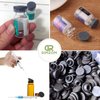 100Pcs Self Healing Injection Ports - Rubber Stoppers Glass Bottles with Rubber Stopper Liquid Mushroom Jar - Vials for Injection Bottle Stopper - 13 mm Opening Glass Vial Liquid Culture Jars Liquid