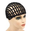 1 Pc Black Braided Wig Cap Crochet Wig Cap Cornrows Cap Adjustable Elastic Band and Hair Clips Weaving Wig Caps for Crochet Braids Wig Making